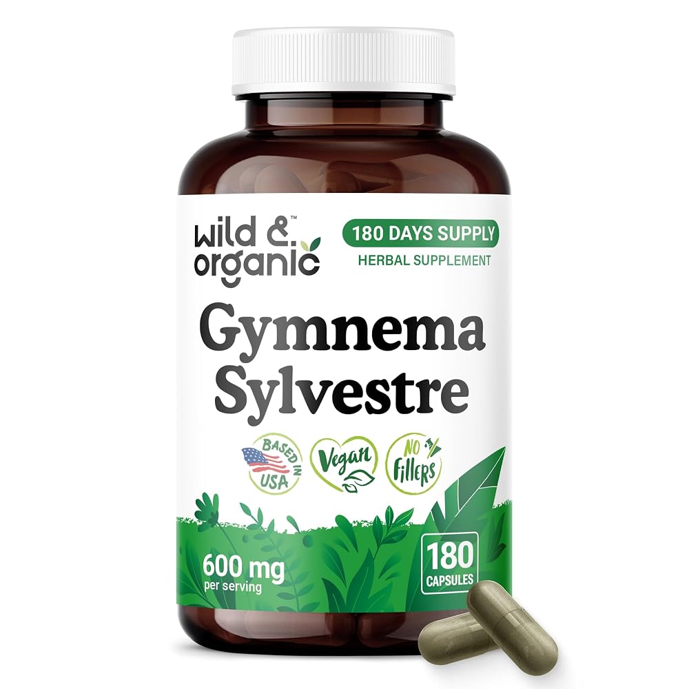 Wild & Organic Gymnema Sylvestre Capsules 600 mg - Overall Support