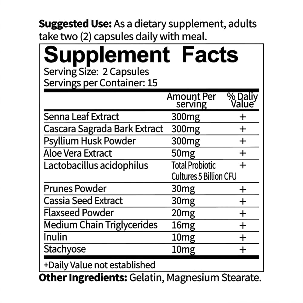 Generic AvailNaturals Ultra Gut Daily Cleanse, 30 Capsules
