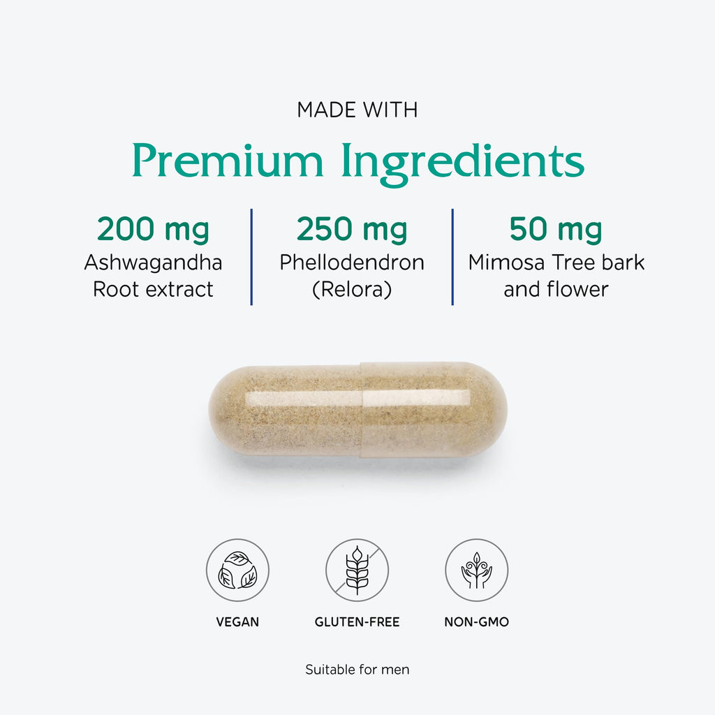 Vitanica Cortisol Relief, Stress and Sleep Support, Vegan
