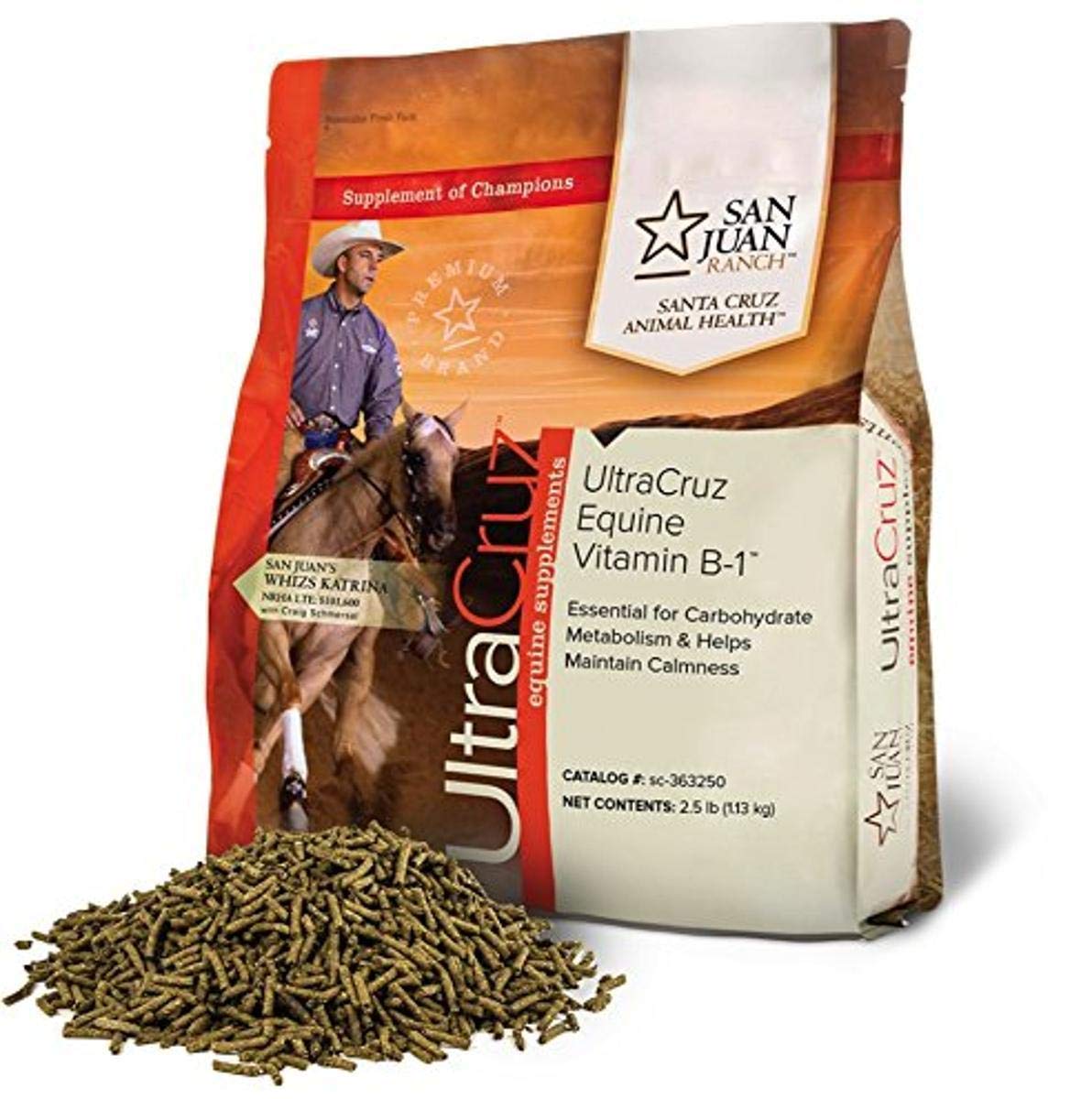 UltraCruz Equine Vitamin B-1 Supplement for Horses - 1 Count