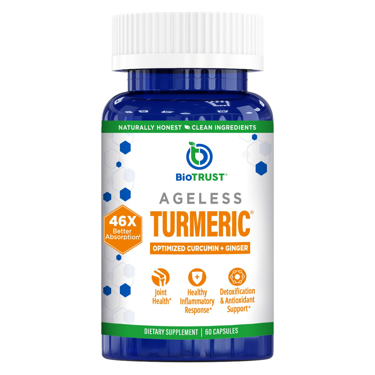BioTrust Turmeric Curcumin with Ginger CurcuWIN - 60 Capsules