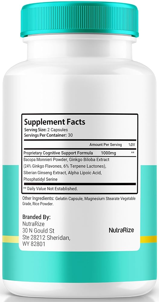NutraRize Neuro Defender Pills Memory & Focus Support - 180 Capsules - image 2