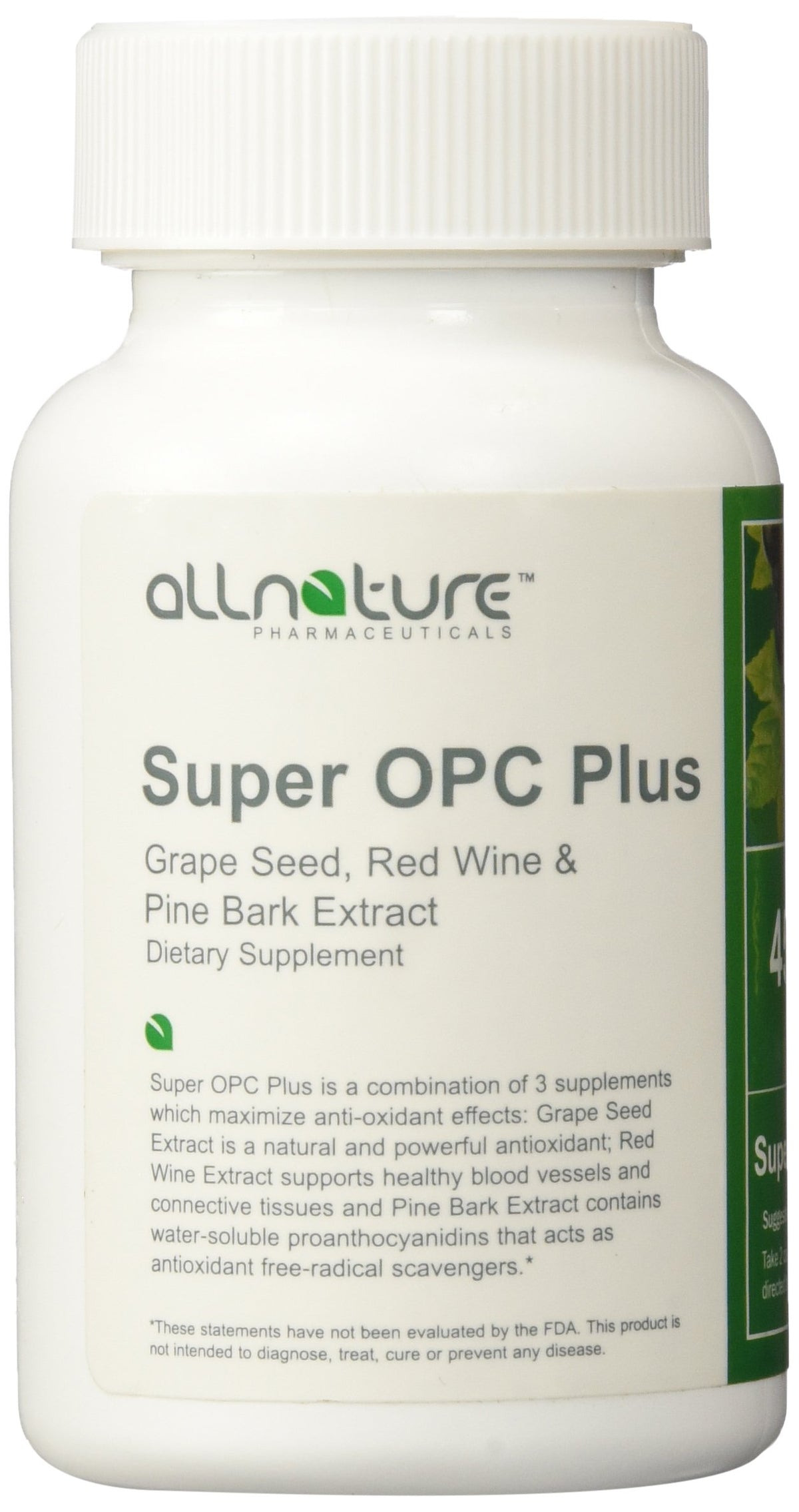 All Nature Super OPC Plus Grape Seed Extract - 100 Capsules - image 2