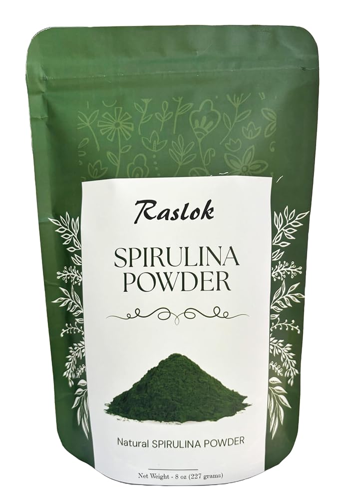 Raslok Pure Spirulina Powder Immune Support - 8 oz