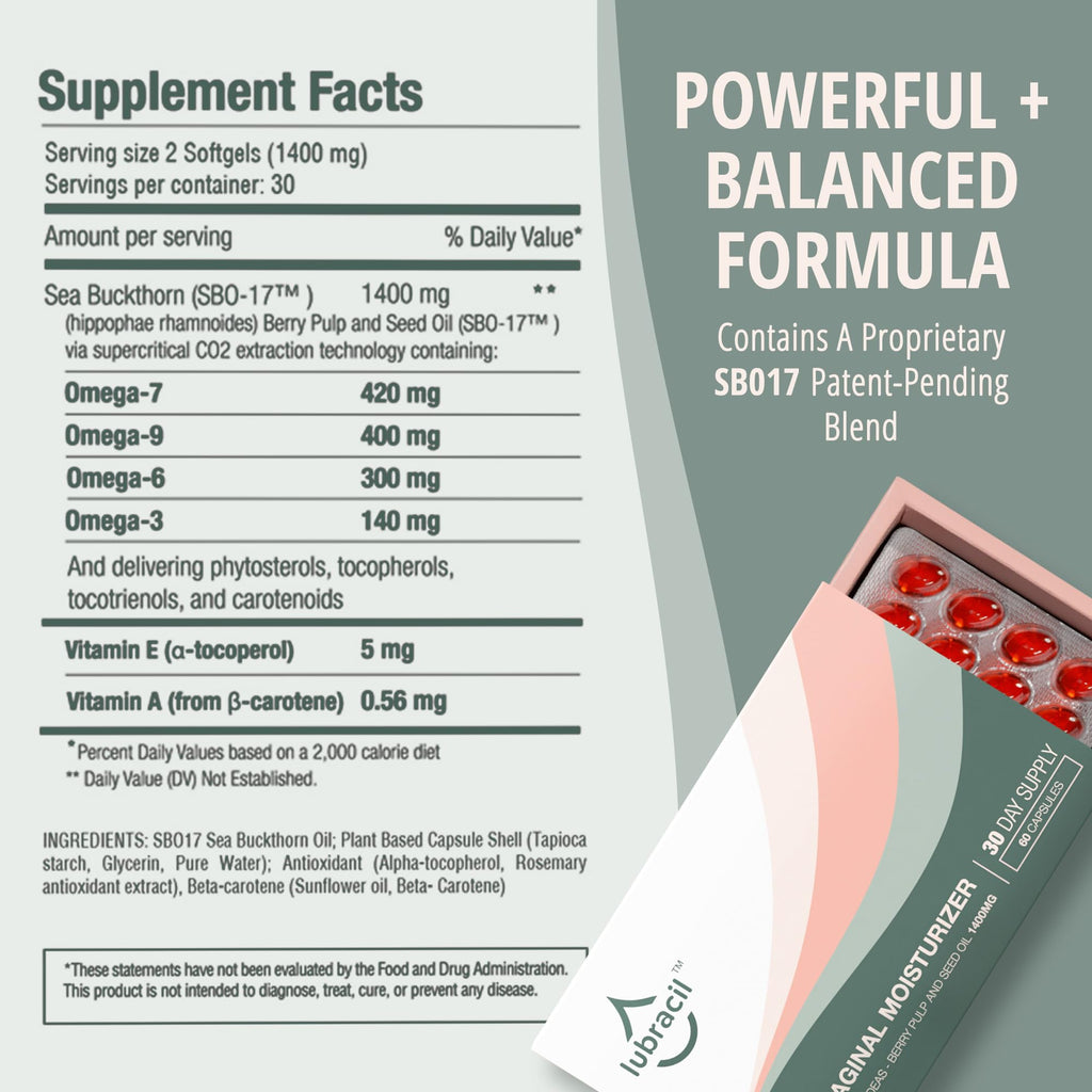Lubracil Vaginal Moisturizer for Women Hydrating Formula - 60 Softgels - image 4