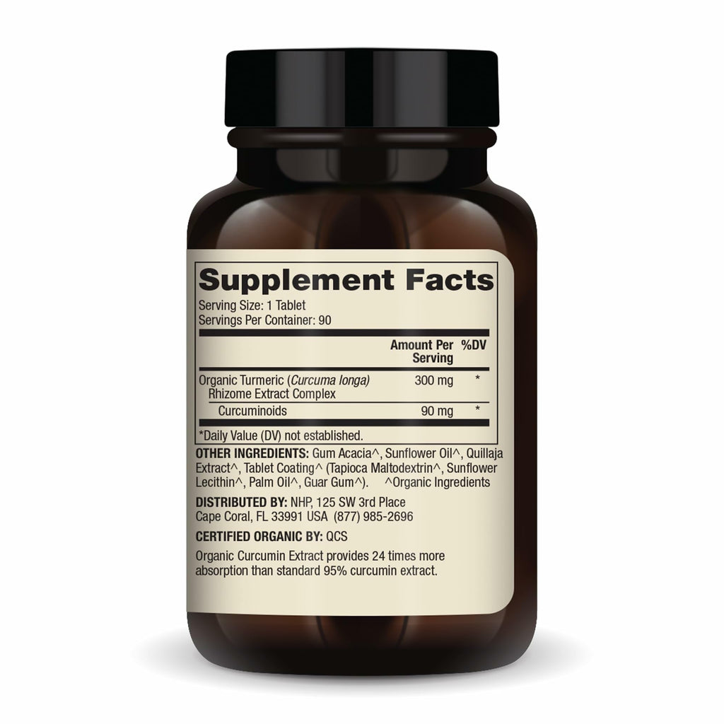 Dr. Mercola Organic Curcumin Extract 90 mg - 90 Tablets - image 2