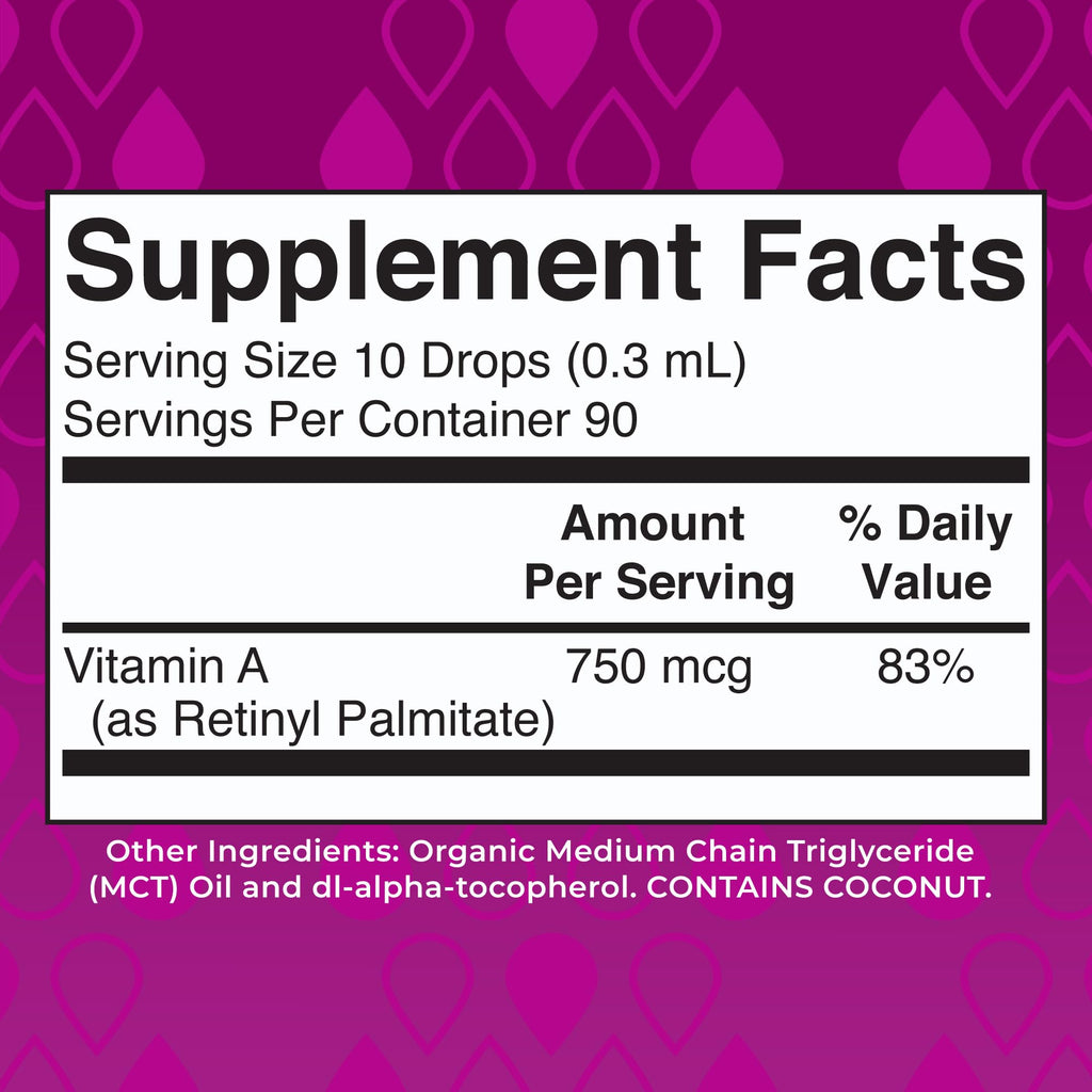 MARYRUTH'S USDA Organic Vitamin A Liquid Drops - 1 Fl Oz - image 2