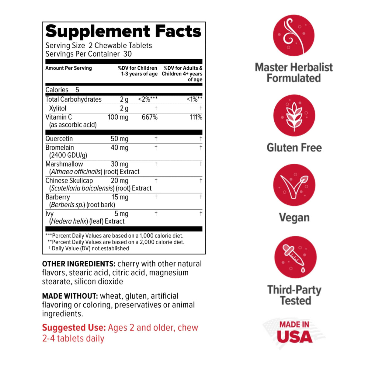 Redd Remedies Children's Sinus Support Chewable - 60 Tablets - image 2