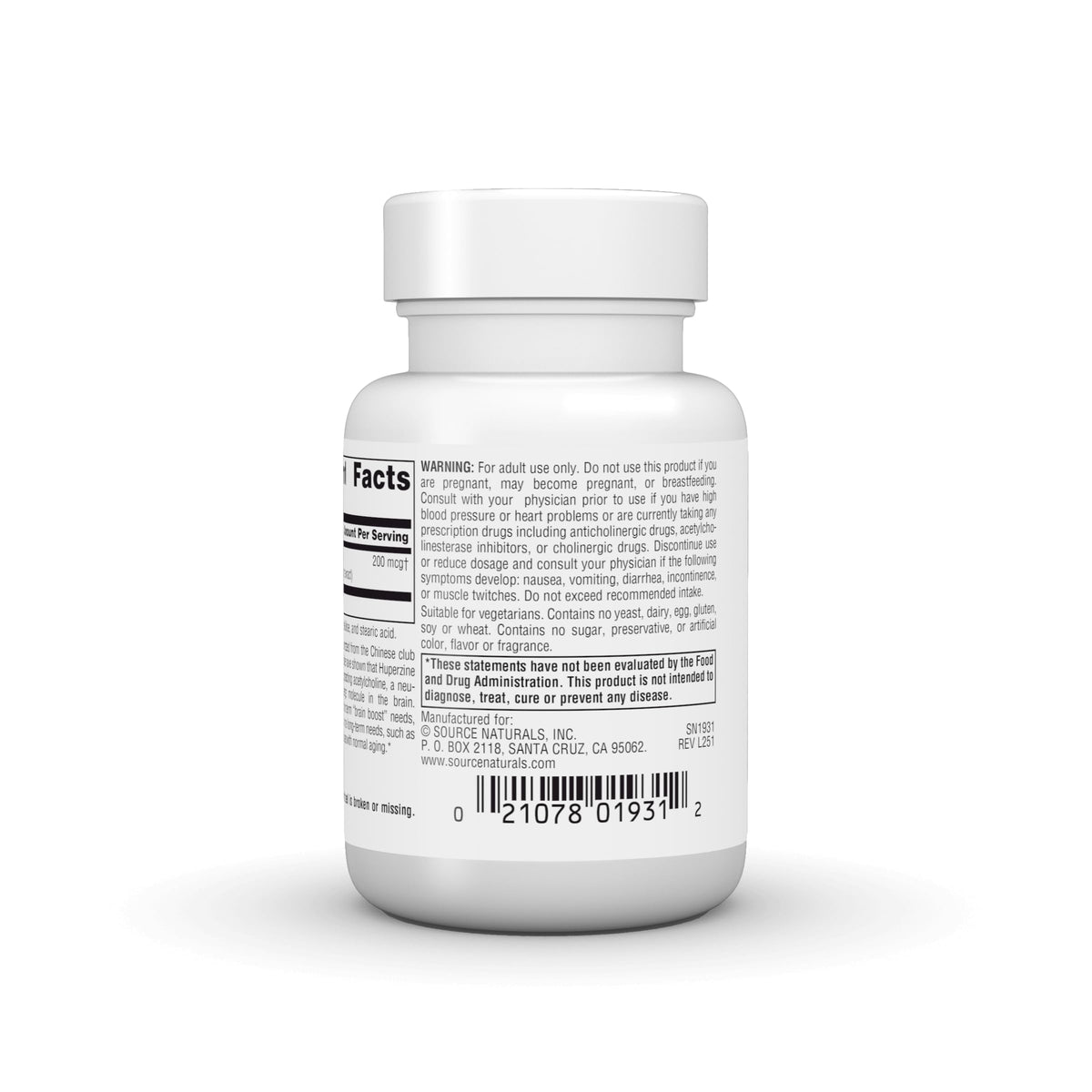Source Naturals Huperzine A for Learning & Memory - 120 Tablets - image 4