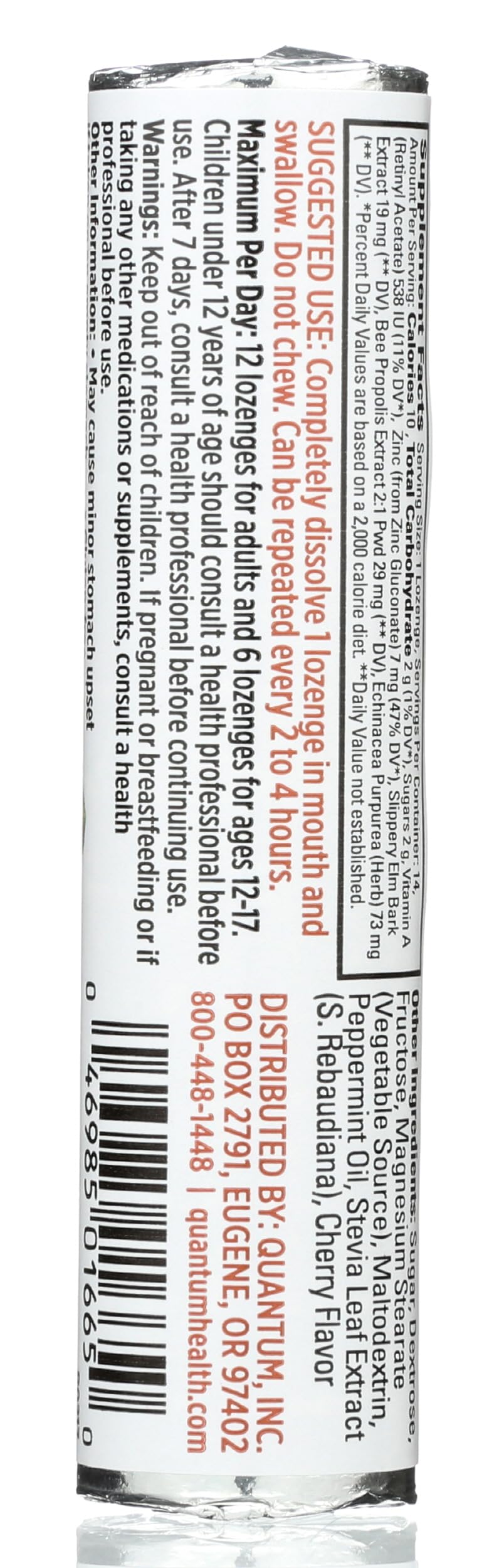 Quantum Zinc Echinacea Lozenge Cherry-Mint - 14 Count - image 2