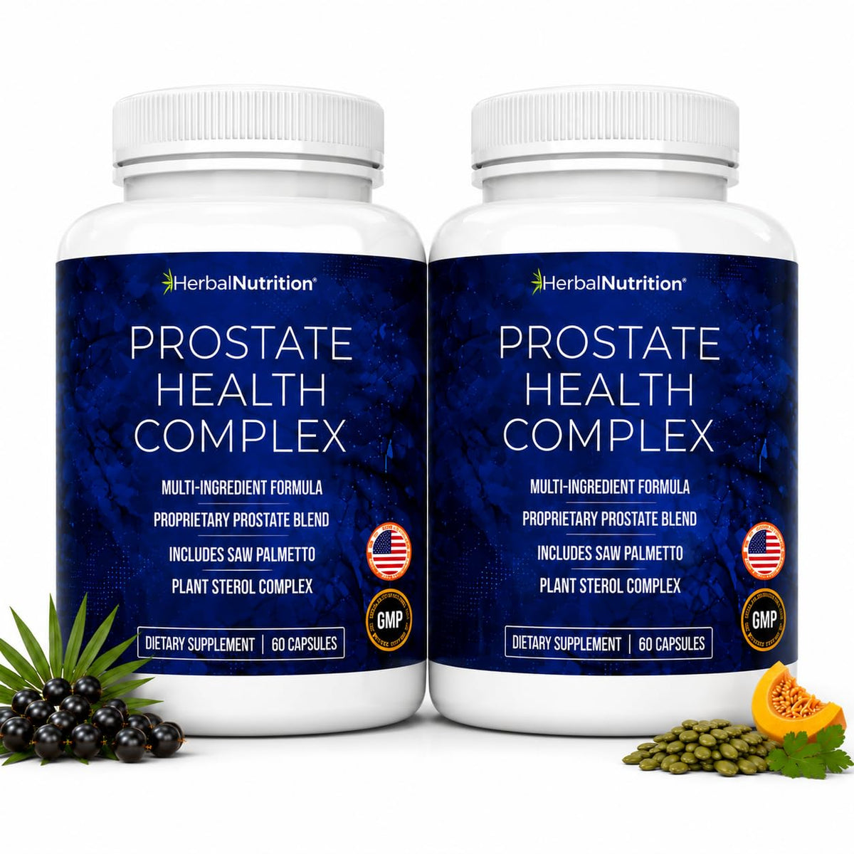 Herbal Nutrition Prostate Health Support with Beta Sterols - 120 Capsules