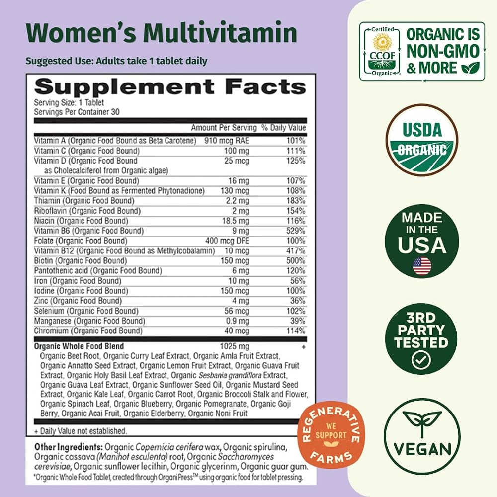 EarthFirst Organic Women’s Multi Once Daily