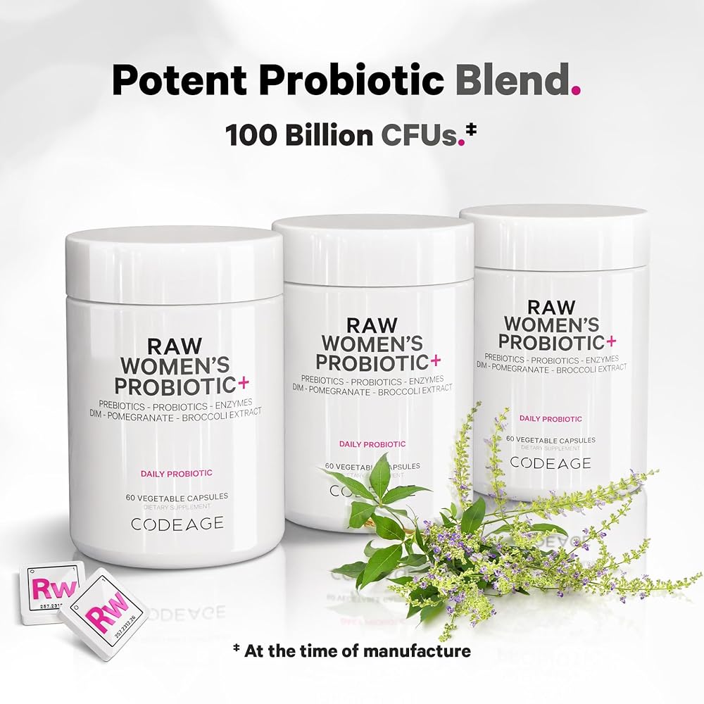 Codeage Raw Women's Probiotic+ - 34 Strains, 100B CFU - 60 Capsules - image 5