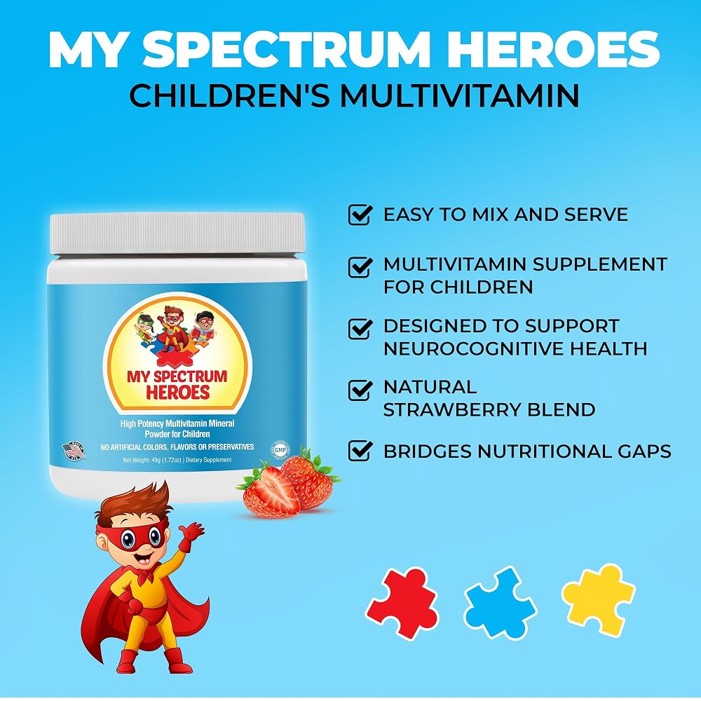 My Spectrum Heroes Kid's Multivitamin Supplement - Natural Calm