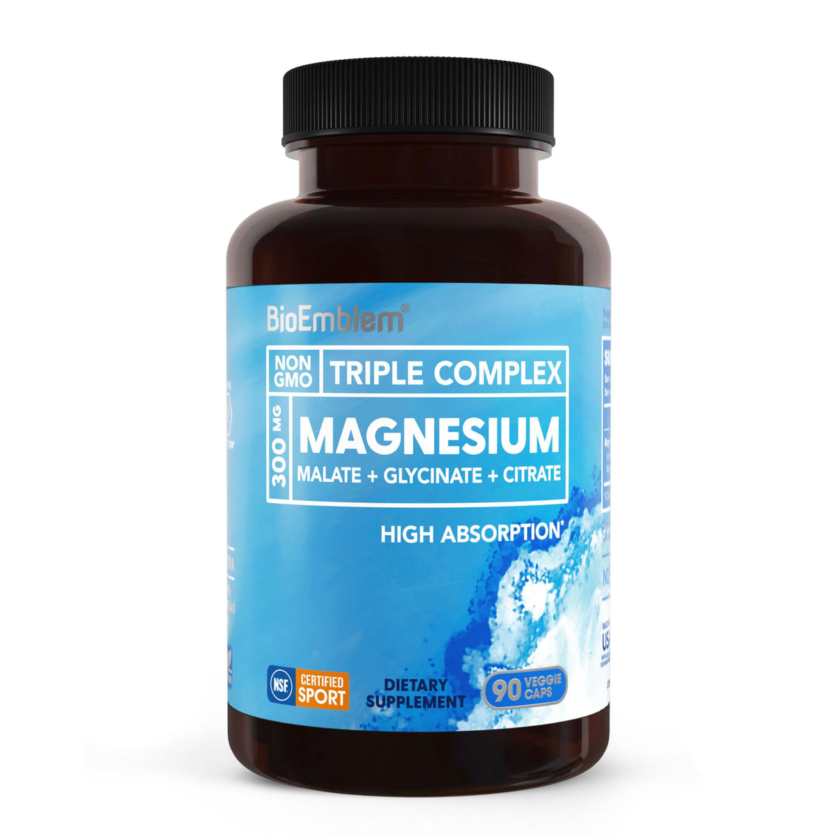 BioEmblem Magnesium Glycinate Complex 300mg - 90 Capsules
