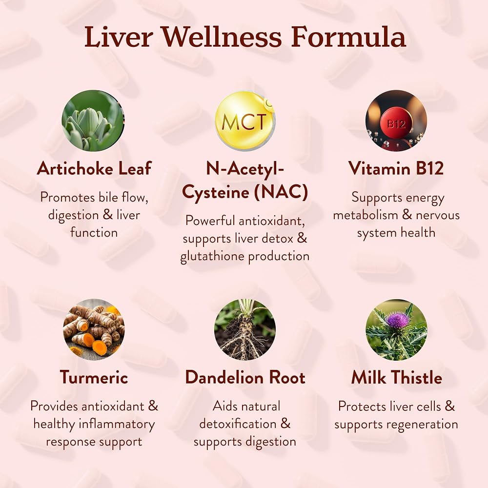 More. Longevity & Wellbeing Liver Detox Cleanse Supplement - 60 Capsules - image 5
