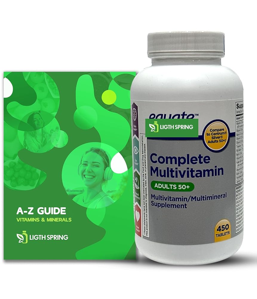 LightSpring Equate Adults 50+ Complete Multivitamin Tablets - 450 Count