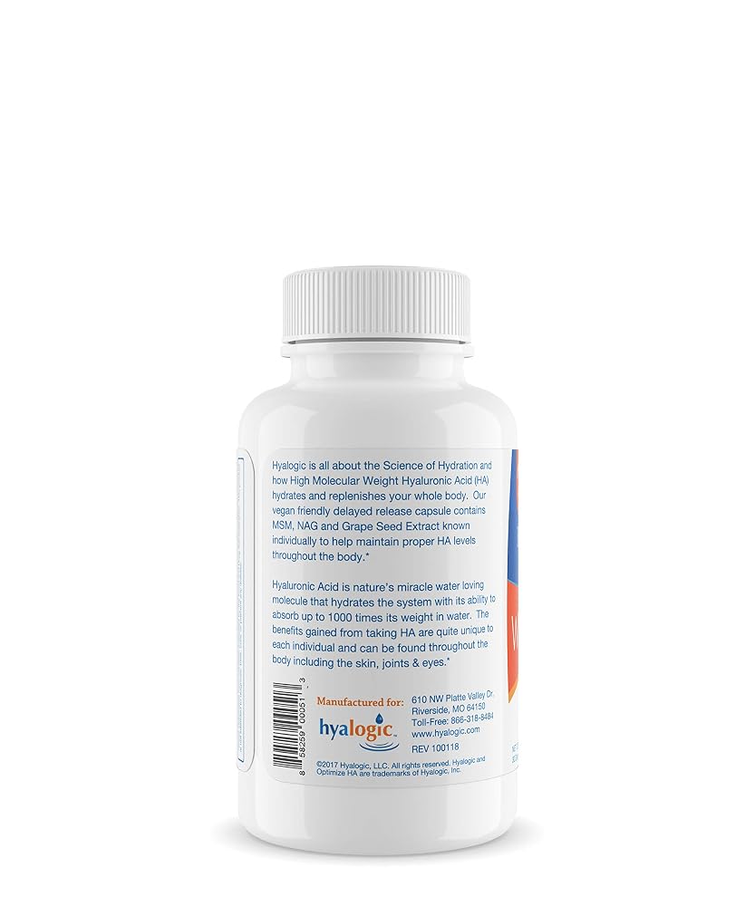 Hyalogic Hyaluronic Acid 120 mg Capsules with Glucosamine & MSM - 30 Count - image 3