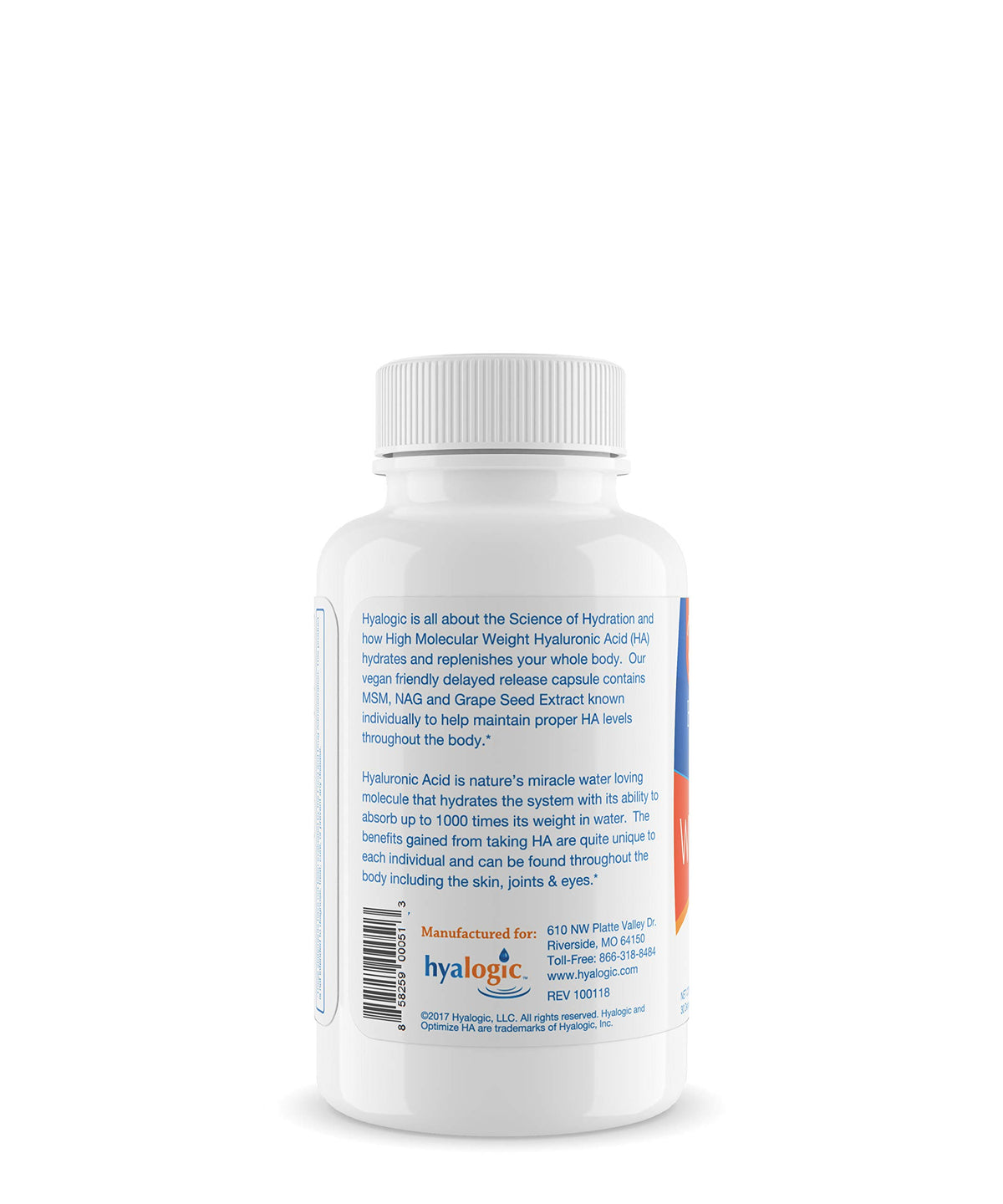 Hyalogic Hyaluronic Acid 120 mg Capsules with Glucosamine & MSM - 30 Count - image 3
