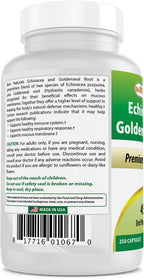 Best Naturals Echinacea Goldenseal 450 mg - 250 Capsules - image 8