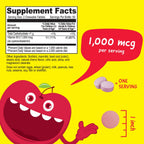 VitaWorks Chewable Vitamin B12 for Kids 1000 mcg - 120 Count - image 2