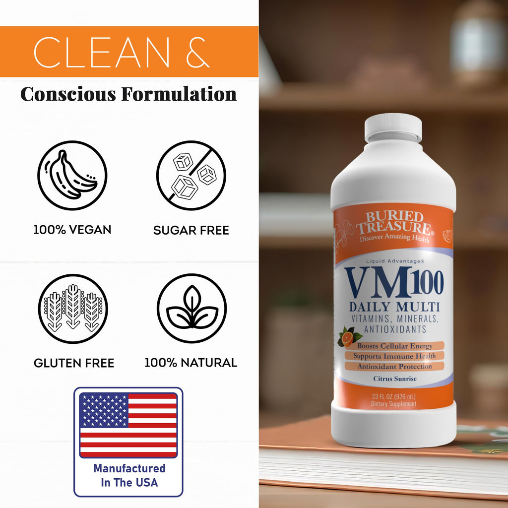 Buried Treasure VM100 Daily Liquid Vitamins and Minerals - 32 Oz - image 7