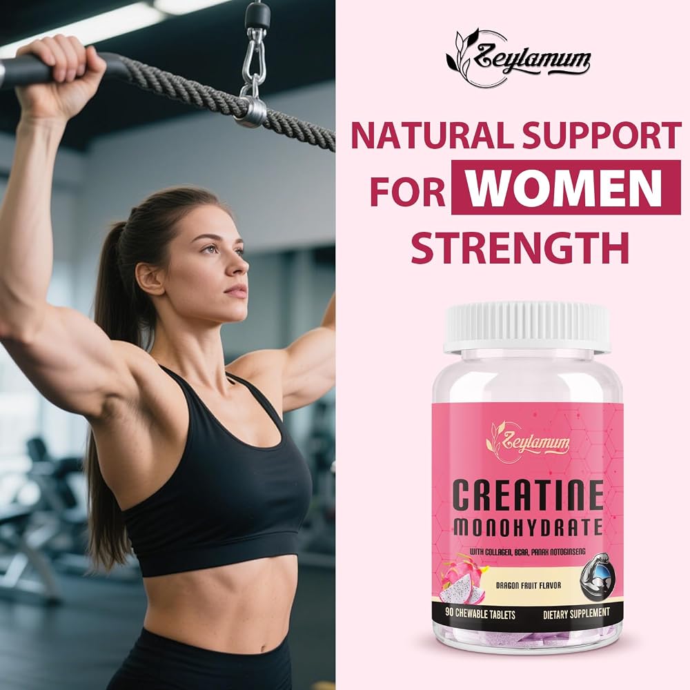 Zeylamum Creatine for Women with Collagen & BCAA - 90 Chews - image 3