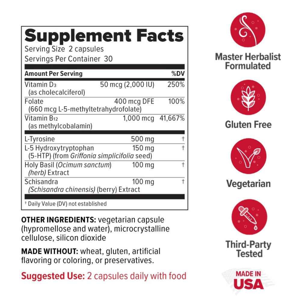 Redd Remedies In Joy Mood Support - 60 Tablets - image 2