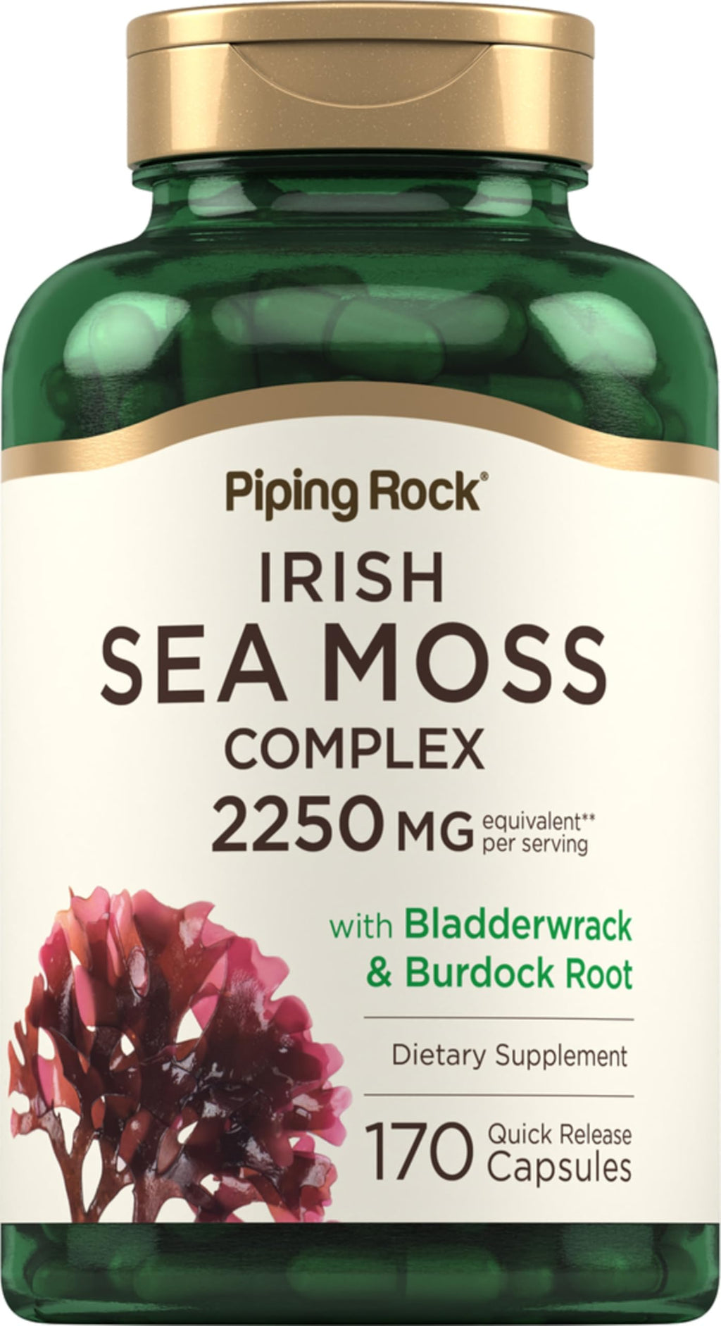 Piping Rock Irish Sea Moss Capsules - 170 Count