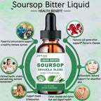 AMENQ hHEALTH Soursop Bitters Liquid Drops with Sea Moss - 2 Fl Oz - image 4