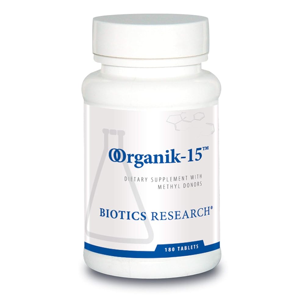 BIOTICS RESEARCH Organik-15 300mg Methyl Donors - 180 Tablets