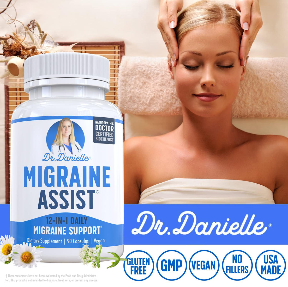 Doctor Danielle Migraine Assist Supplement - 90 Capsules - image 3