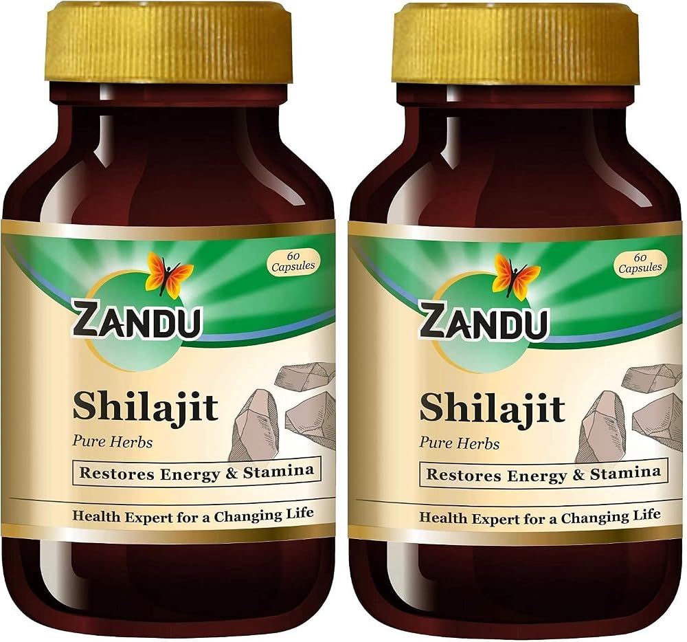 Topmiss Zandu Shilajit Capsules for Energy & Immunity - 60 Capsules