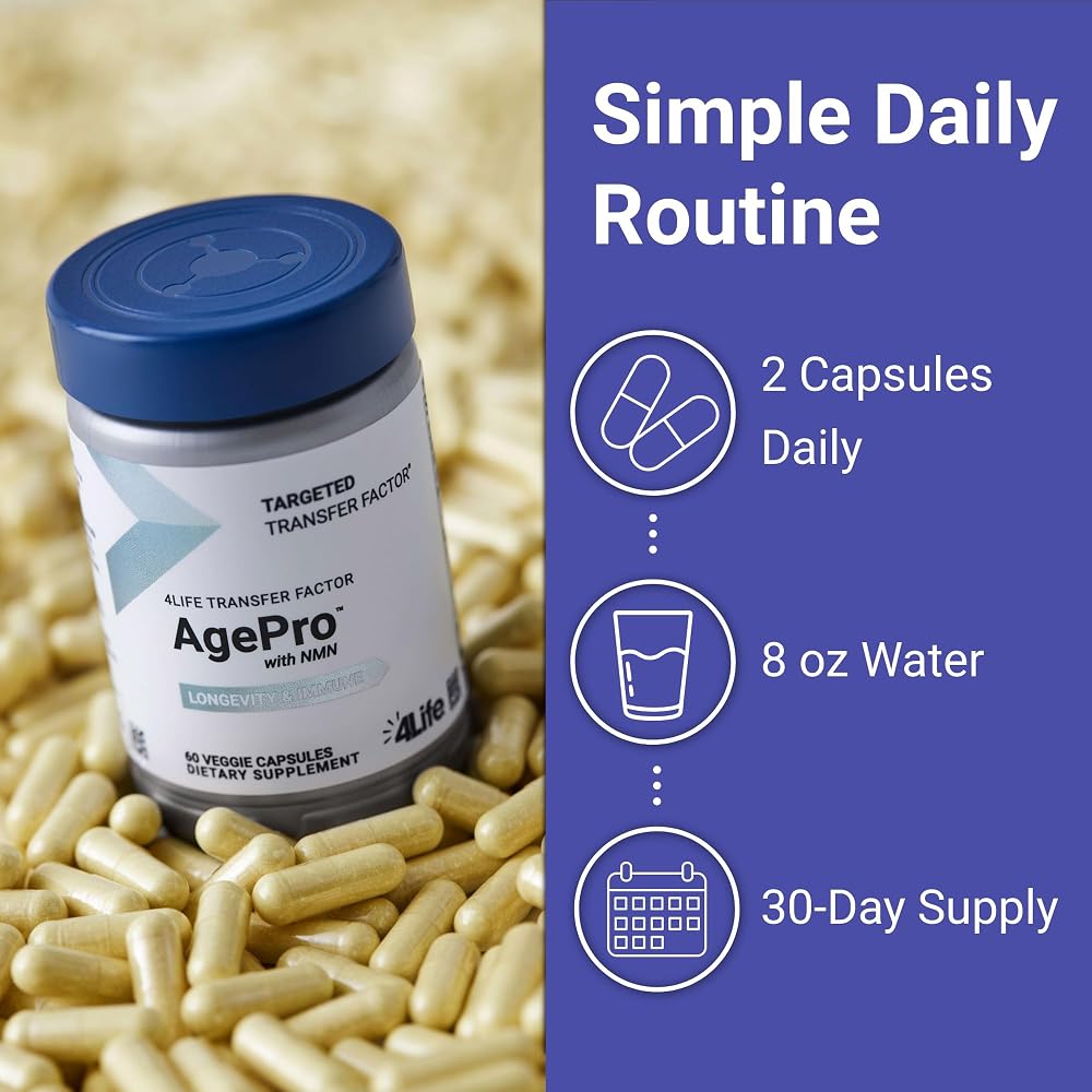 4Life Transfer Factor AgePro Healthy Aging Supplement - 60 Capsules - image 5