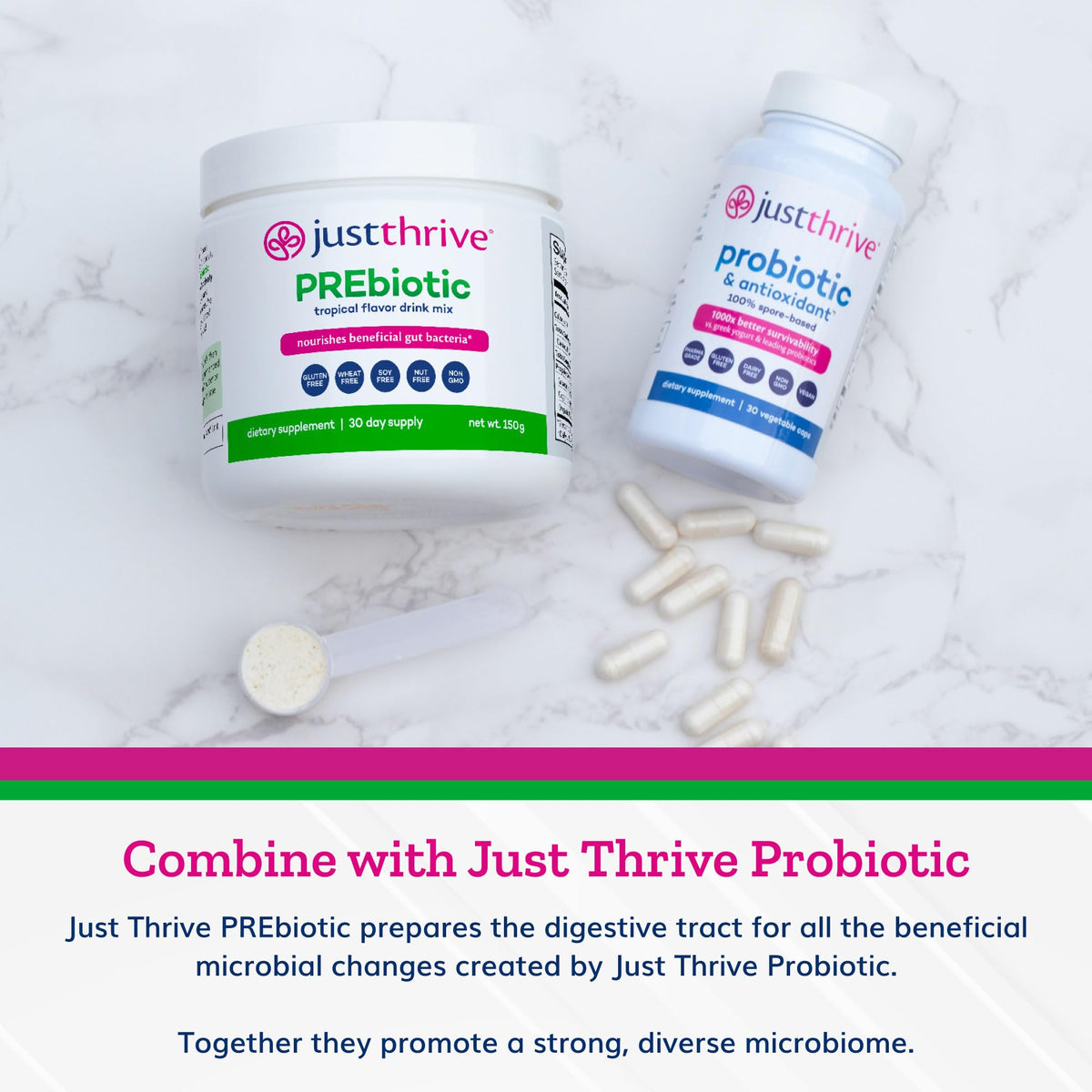 Just Thrive PREbiotic Powder for Digestive & Gut Health - 150g - image 6