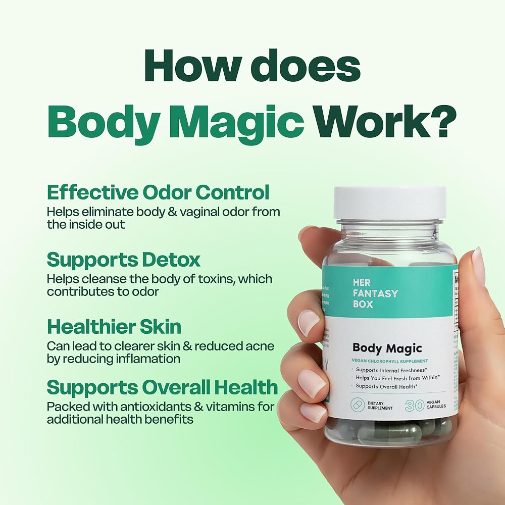Her Fantasy Box Body Magic Chlorophyll Capsules - 30 Vegan Capsules