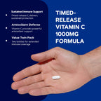 GNC Vitamin C Time-Released 1000mg - 180 Tablets - image 4