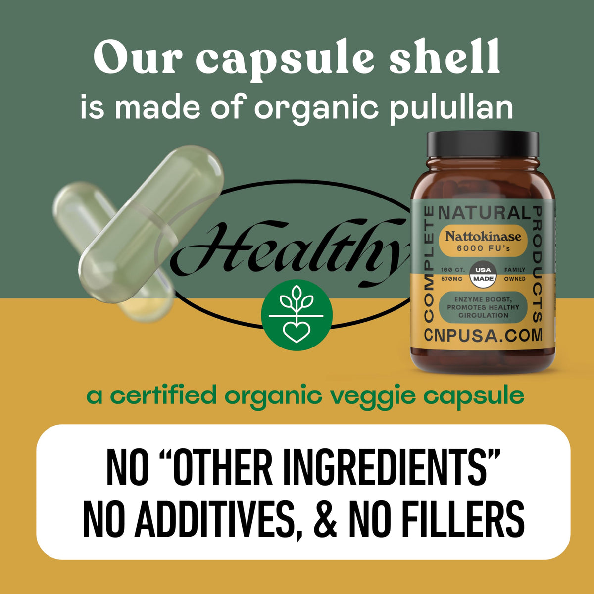 Complete Natural Products Nattokinase 570mg Circulation Support - 100 Capsules - image 10