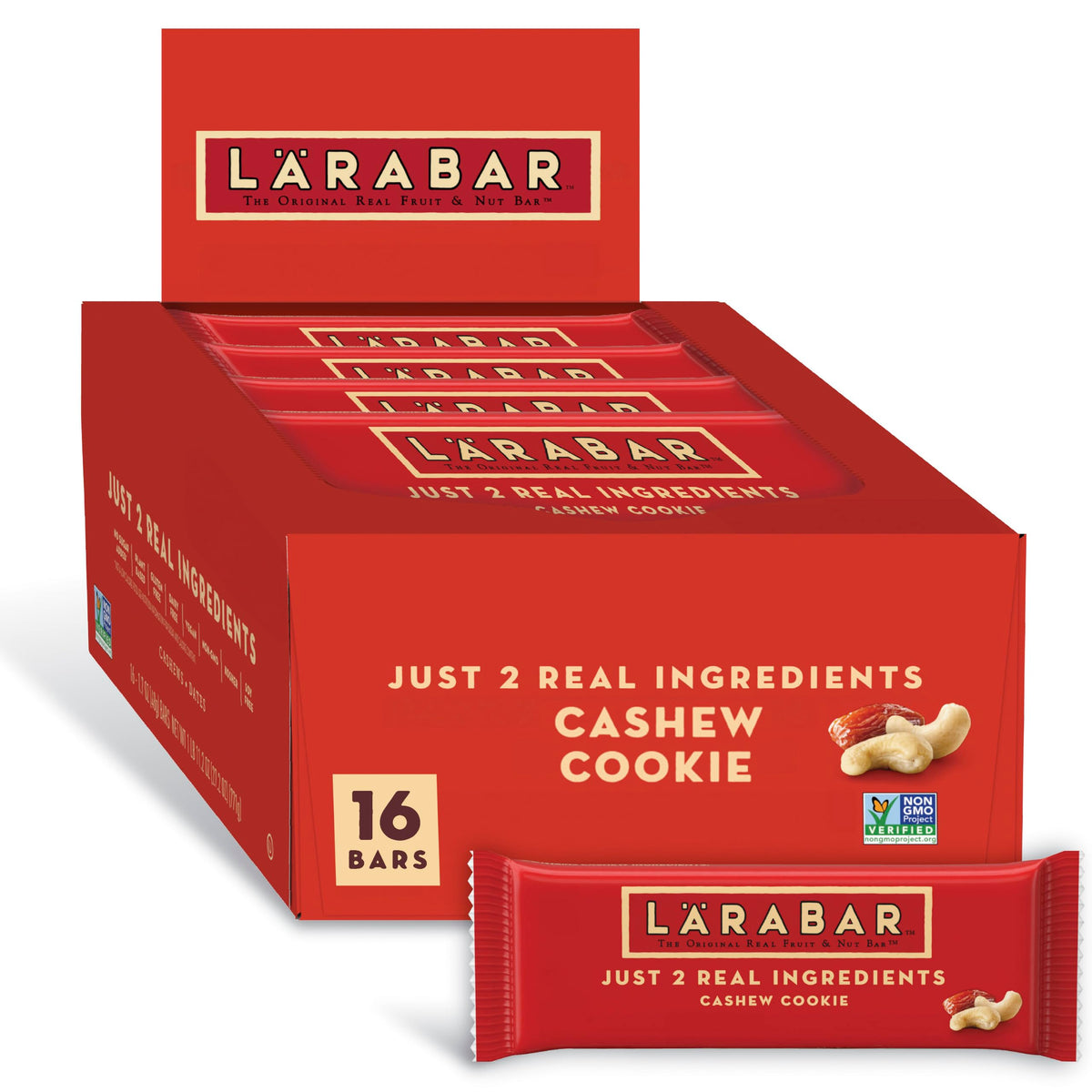 LÄRABAR Cashew Cookie Fruit & Nut Bars - 16 Count