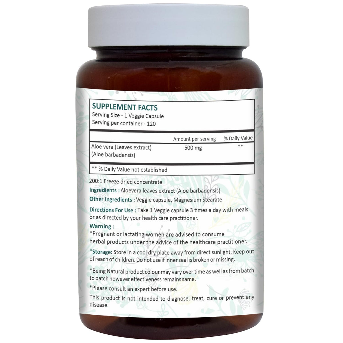 AYURFOREST Aloe Vera Capsules - 120 Count - image 2