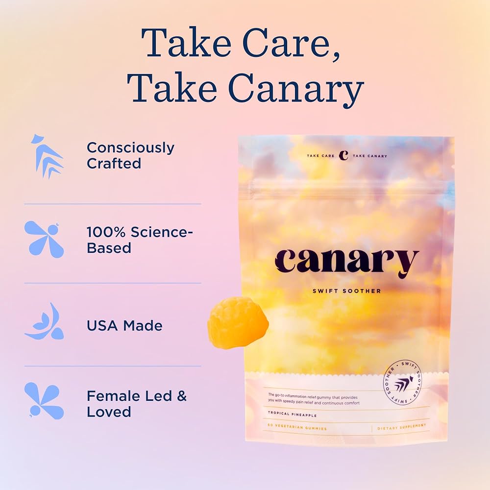 Canary Swift Soother Gummies with Bromelain & Turmeric - 60 Gummies - image 3