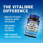 Vitalibre 10 in 1 Magnesium Complex, 420mg Elemental Magnesium
