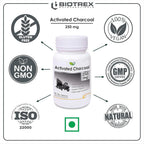 Generic Activated Charcoal 250mg Digestive Cleanse - 60 Capsules - image 5