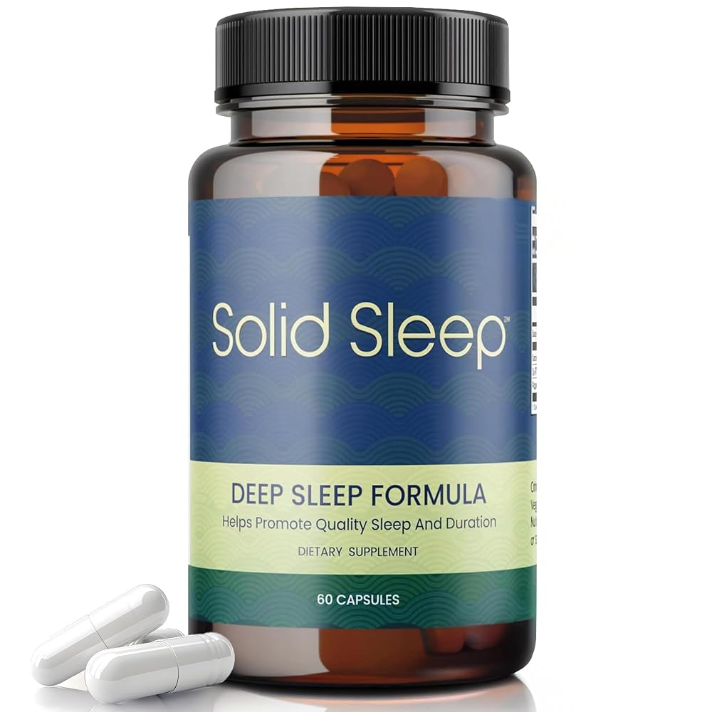 Solid Sleep Deep Sleep Formula Natural Sleep Aid - 60 Vegan Capsules
