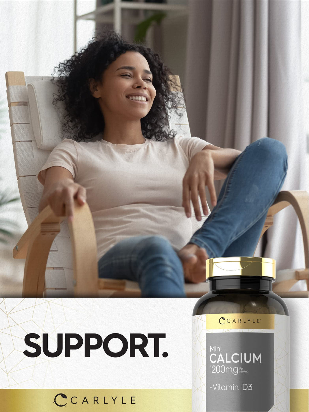 Carlyle Calcium 1200 mg with Vitamin D3 - 300 Softgels - image 6