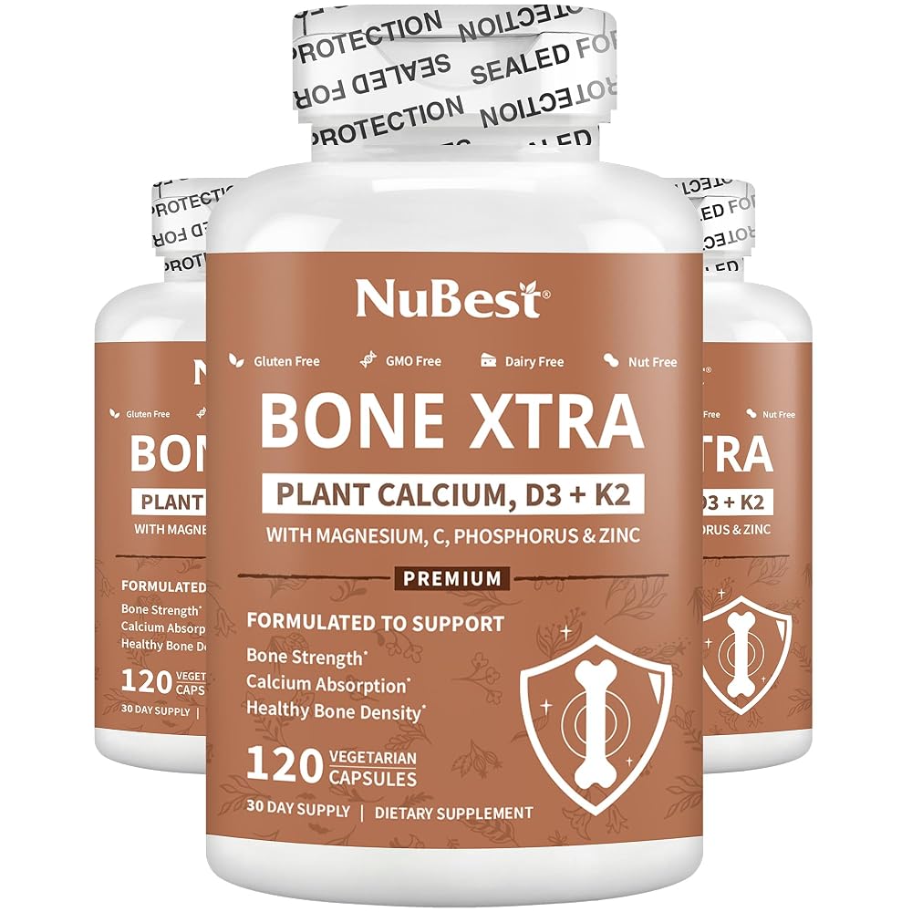 NuBest Bone Xtra Vegan Bone Strength Formula - 360 Capsules