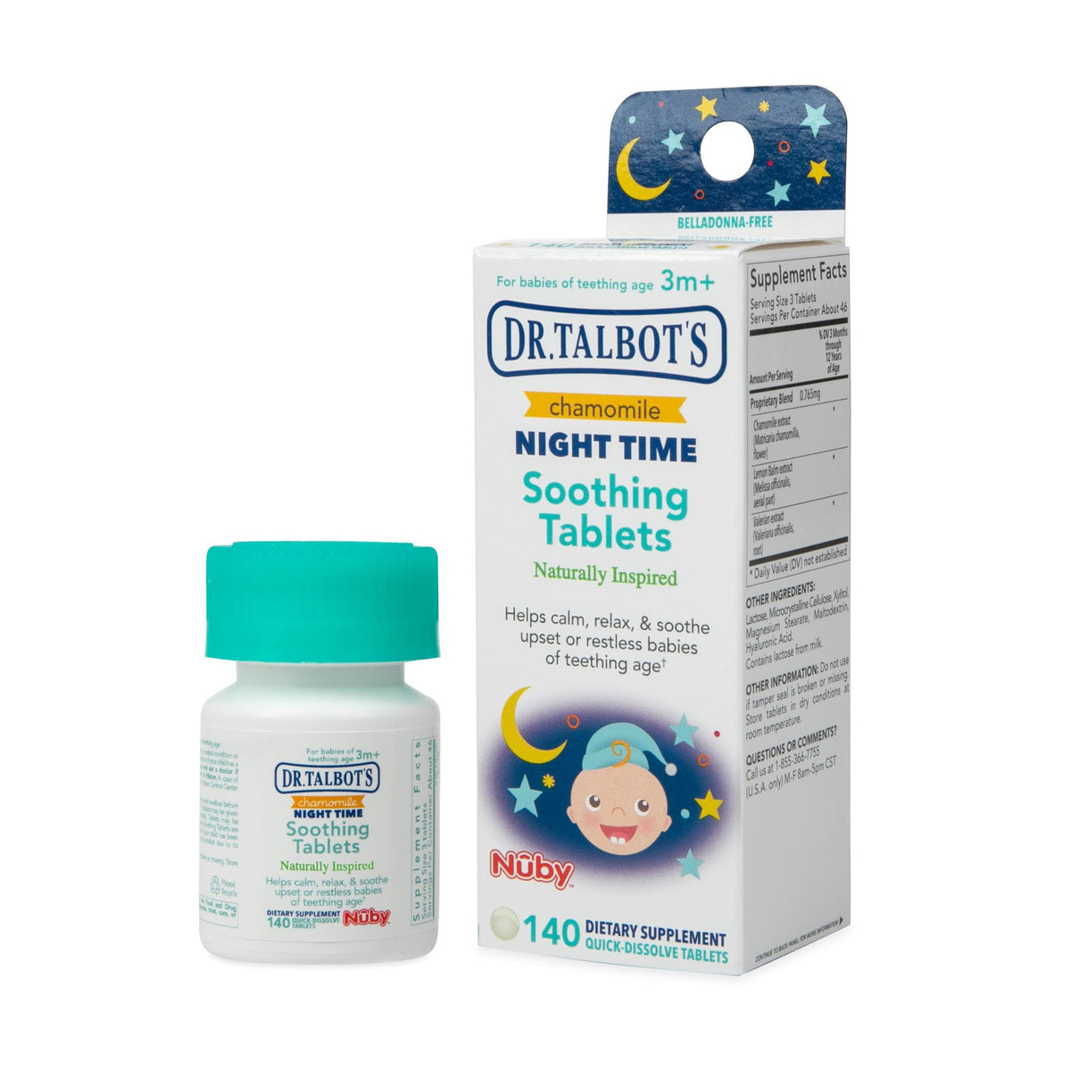 Dr. Talbot's Chamomile Nighttime Soothing Tablets - 140 Count