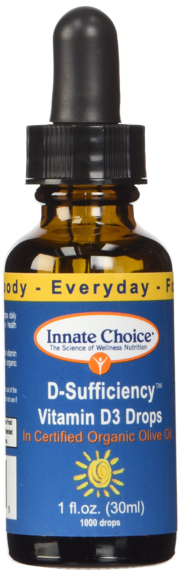 Innate Choice D Sufficiency Liquid Vitamin D3 - 1 Fl Oz