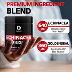 DEDICAD Echinacea Goldenseal 1000mg Immune Support - 60 Vegetarian Capsules - image 2
