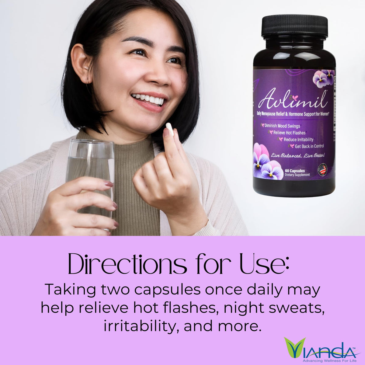 Avlimil Hormone Balance & Menopause Relief - 90 Capsules - image 5